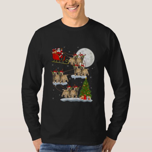 Paspoortnr.: kerstboomverlichting — Santa Riding C T-shirt (Voorkant)