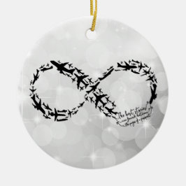 Paspoortnr. Onfinity Quote, reiskaartje Keramisch Ornament