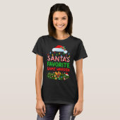Paspoortnr. Xmas Lighting Santa's favoriete spelde T-shirt (Voorkant volledig)