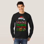 Paspoortnr. Xmas Lighting Santa's favoriete spelde T-shirt (Voorkant volledig)