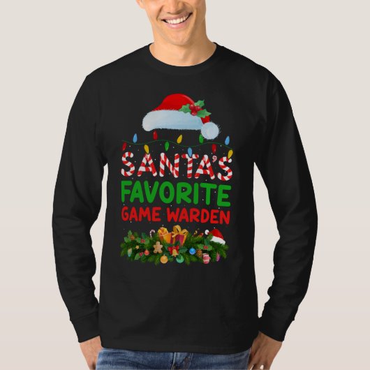 Paspoortnr. Xmas Lighting Santa's favoriete spelde T-shirt (Voorkant)