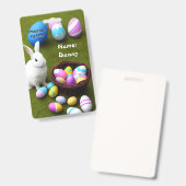 Paspoortnummer voor jager badge (Voor- en achterkant)