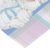 Paspoortpasta Paarse Retro Polka Dot Lange Tafelloper (Hoek)