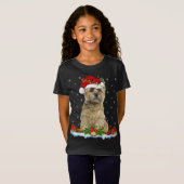 Paspoortreeks afgestemd op Santa Hat Cairn Terrier T-shirt (Voorkant volledig)