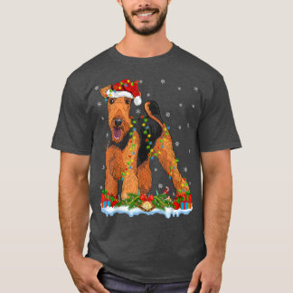 Paspoortreeks voor Santa Airedale Terrier Dog Ch T-shirt