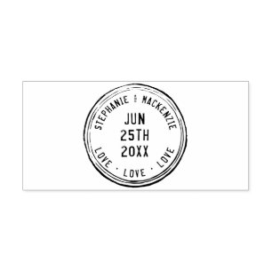 Paspoortreis Aangepaste persoonlijke namen bruilof Rubberstempel