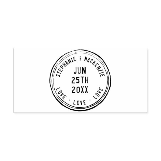 Paspoortreis Aangepaste persoonlijke namen bruilof Rubberstempel (Afrduk)