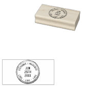 Paspoortreis Aangepaste persoonlijke namen bruilof Rubberstempel (Gestempeld)