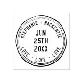 Paspoortreis Aangepaste persoonlijke namen bruilof Rubberstempel (Afrduk)