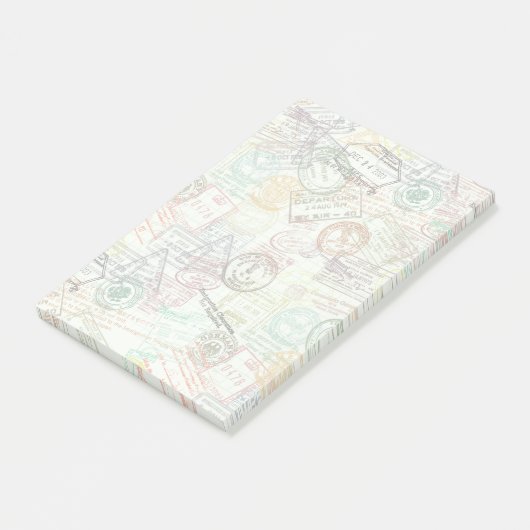 Paspoortstempel Afdrukpost-it notitie Post-it® Notes (Schuin)
