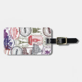 paspoortstempel bagagelabel (Voorkant horizontaal)