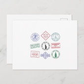 Paspoortstempel Briefkaart (Voorkant / Achterkant)