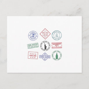 Paspoortstempel Briefkaart