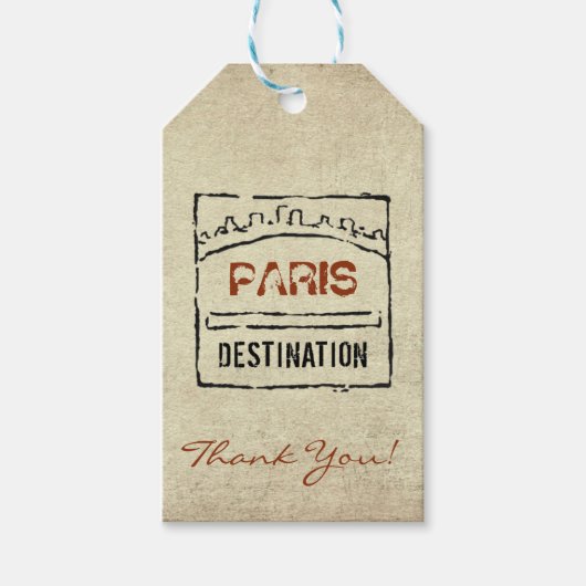 Paspoortstempel Cadeau Labels Cadeaulabel (Voorkant)