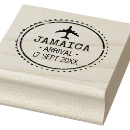 Paspoortstempel Jamaica Bestemming Trouwen Rubberstempel