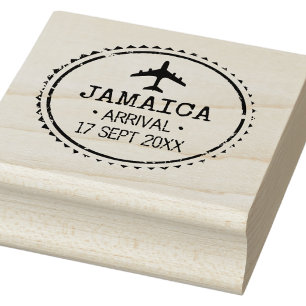 Paspoortstempel Jamaica Destination Huwelijk Rubberstempel