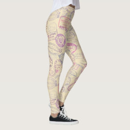 Paspoortstempel Leggings