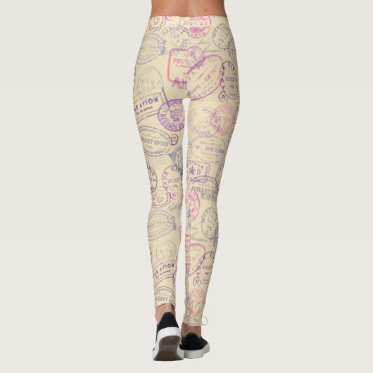 Paspoortstempel Leggings (Achterkant)