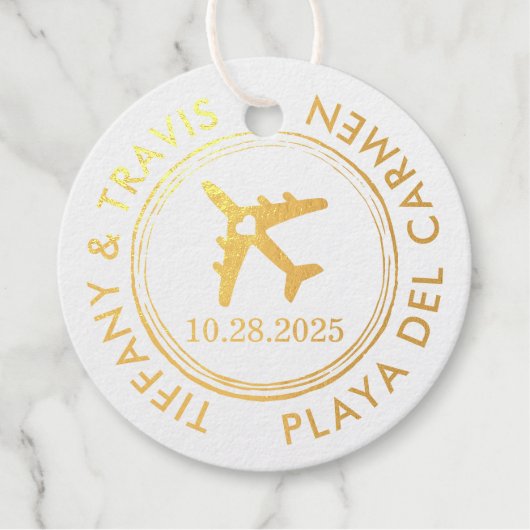 Paspoortstempel Real Thema Real FOLIE Bedankjes Labels (Voorkant)