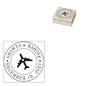 Paspoortstempel reisthema Bestemmingsbruiloft Rubberstempel (Gestempeld)