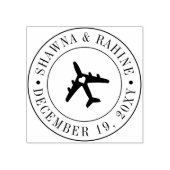 Paspoortstempel reisthema Bestemmingsbruiloft Rubberstempel (Afrduk)