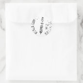 paspoortstempel ronde sticker (Tas)