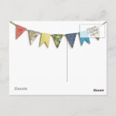 Paspoortstempel Travel Briefkaart-Bedankt Briefkaart (Achterkant)