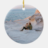 Paspoortstempel Verloving van doorsnede Keramisch Ornament (Achterkant)