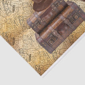 Paspoortstempels, Bagage - Steampunk Design Tissuepapier (Detail)