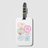 Paspoortstempels Bagagelabel (Voorkant (verticaal))