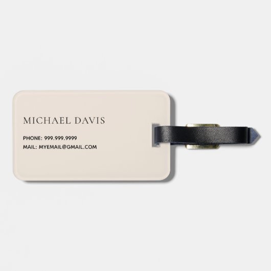 Paspoortstempels  bagagelabel (Achterkant horizontaal)