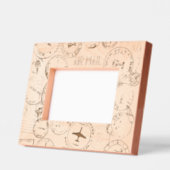 Paspoortstempels Design geëtst Afbeelding Lijst Gegraveerde Lijstjes (Links)