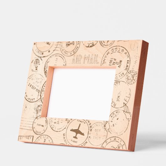 Paspoortstempels Design geëtst Afbeelding Lijst Gegraveerde Lijstjes (Links)