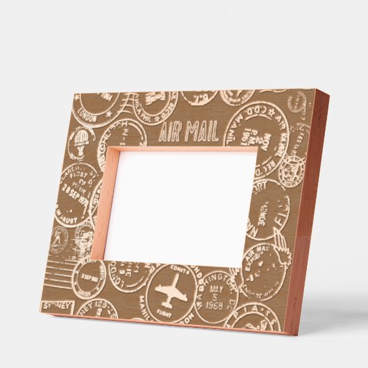 Paspoortstempels Design geëtst Afbeelding Lijst Gegraveerde Lijstjes (Links)