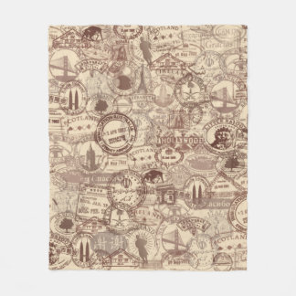  paspoortstempels Fleece Blanket