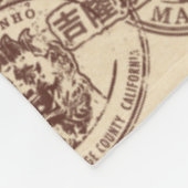  paspoortstempels Fleece Blanket (Hoek)