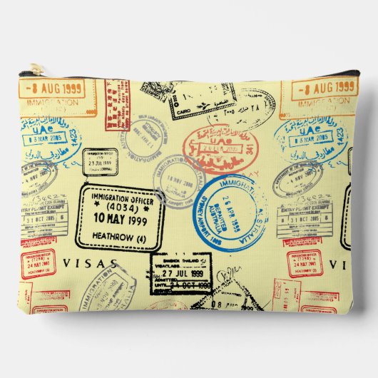Paspoortstempels Ontwerp Accessoire Bag Etui (Voorkant)