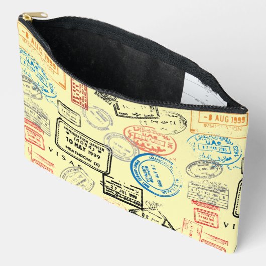 Paspoortstempels Ontwerp Accessoire Bag Etui (Open)