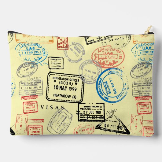 Paspoortstempels Ontwerp Accessoire Bag Etui (Achterkant)