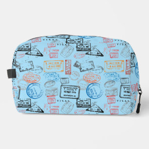 Paspoortstempels Ontwerp Dopp Kit toilettas Toilettasje