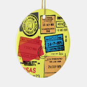 Paspoortstempels Ornament ontwerp (Rechts)