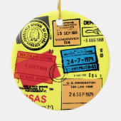 Paspoortstempels Ornament ontwerp (Achterkant)