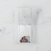 Paspoortstijl Bewaar de datum Bestemming Bruiloft Aankondiging (Binnen)