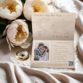 Paspoortstijl Bewaar de datum Bestemming Bruiloft Aankondiging