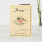Paspoortuitnodiging of Save-the-Date - Beach (Voorkant)