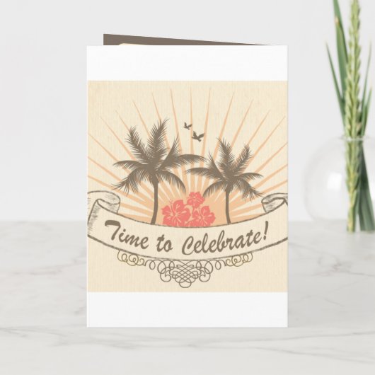 Paspoortuitnodiging of Save-the-Date - Beach (Achterkant)