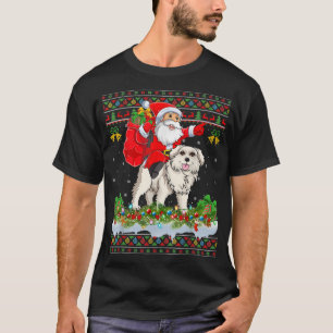 Paspoortverlichting voor de lelijke kerstman die d t-shirt