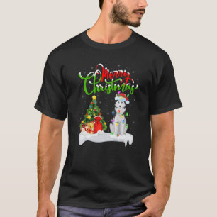 Paspoortverlichting voor Santa Siberië Husky Dog  T-shirt