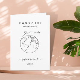 PaspoortWereldkaart Moderne Minimale bestemming