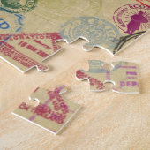 paspoortzegels 8 x 10 Foto Puzzle Legpuzzel (Zijkant)